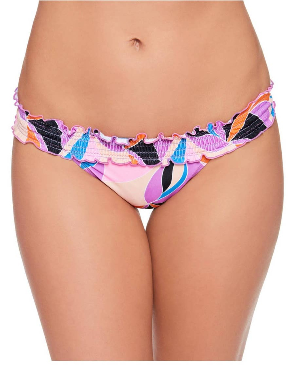 Salt & Cove Retro Print Smocked Hipster Bikini Bottom - XL